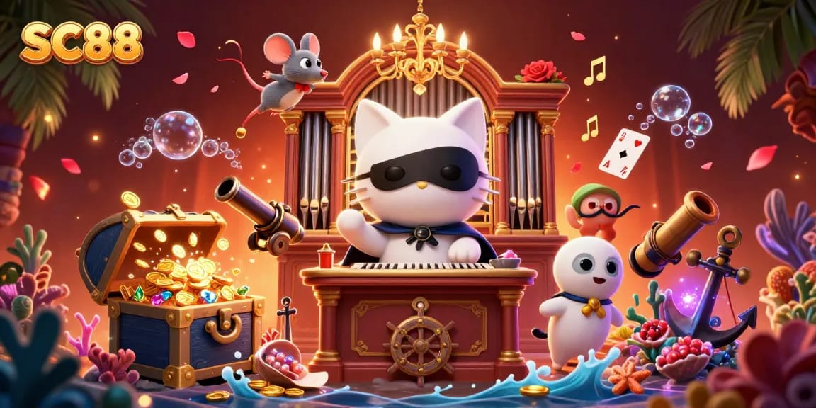 Join the excitement at SC88 with our captivating casino-themed illustration.
