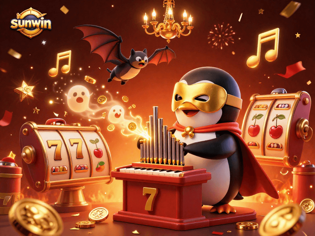 Engage with the thrilling sunwin slot experience as colorful elements and golden coins add excitement.
