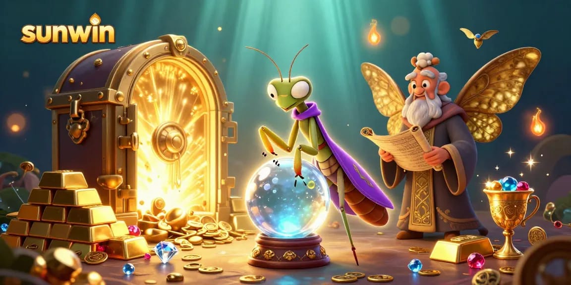 Experience sunwin's magical casino adventure with unique fortune teller and librarian characters.