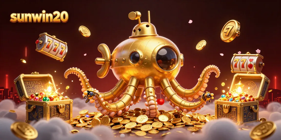 Join sunwin20 in a vibrant underwater jackpot scene full of treasure and excitement.