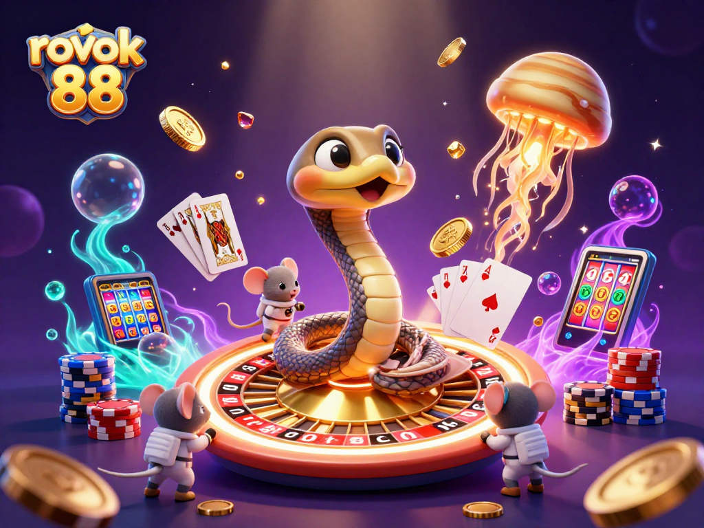 Experience rokok 88 thrills while the Saturn ring snake spins the roulette wheel with bets placed by astronaut mice.
