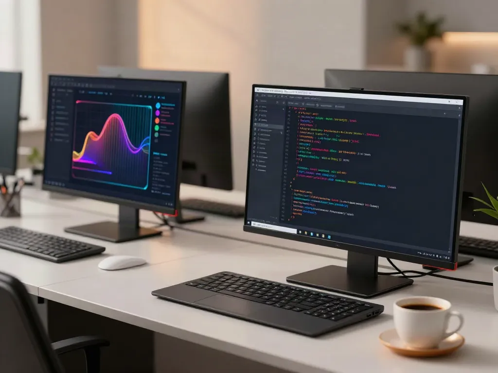VAPT-focused penetration testing services displayed on a developer's workspace.