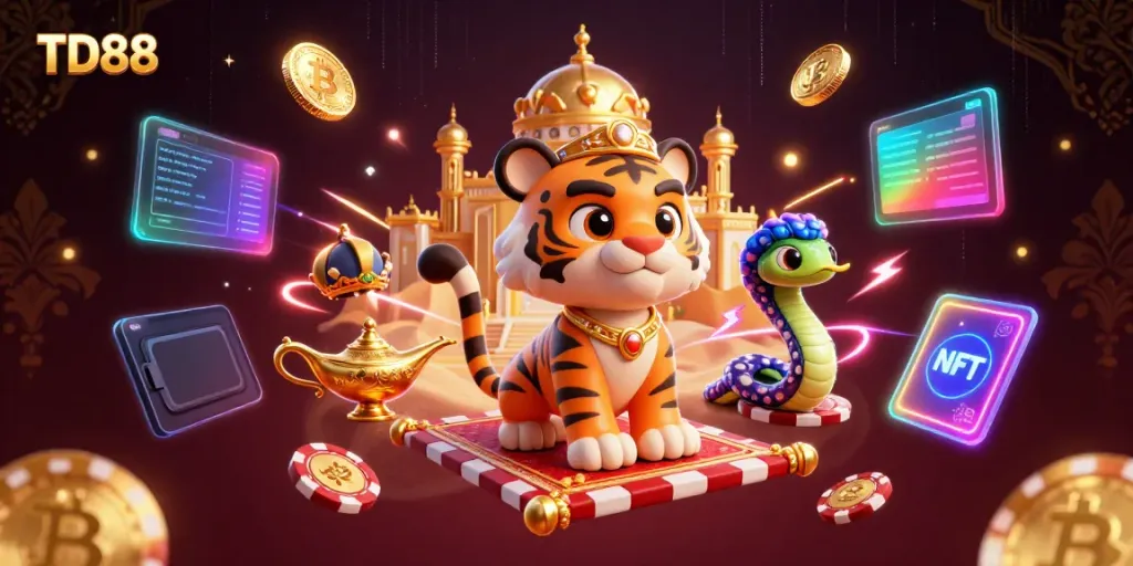 Engage with the thrilling TD88 casino adventure featuring vibrant characters and rich gaming elements.