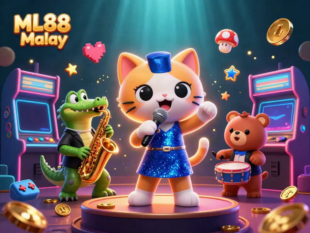 Experience the vibrant ML88 Malay casino world with underwater-themed characters and gaming elements.
