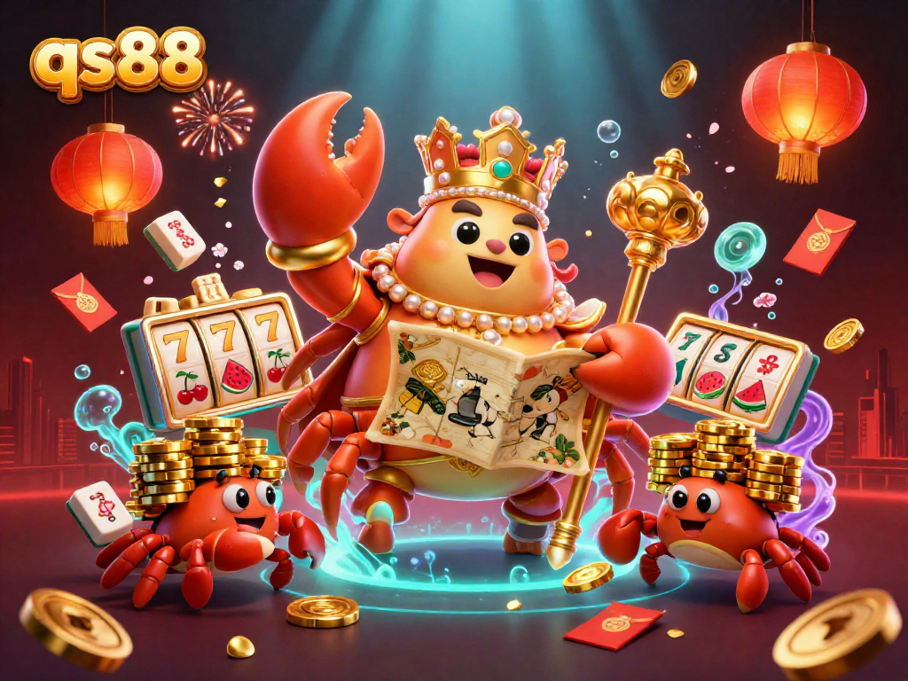 Engage with exciting qs88 casino fun as the golden crab emperor leads a treasure-filled gaming adventure.