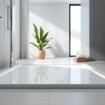 Install a modern 800 x 800 shower base for a sleek bathroom upgrade.