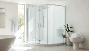 Genießen Sie die elegante sonni Duschkabine 100x100 in einem luxuriösen Badezimmer-Design.