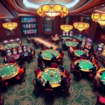 Experience the thrilling excitement of gambling at tg88 with vibrant casino games, rich decor, and engaging players.