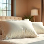 Enhance restful nights with Stearns and Foster pillows showcased elegantly in a cozy bedroom.