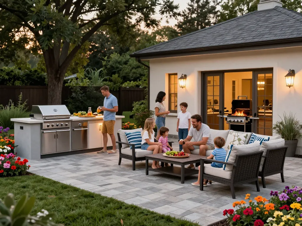 Paver companies near me creating stunning outdoor living spaces with elegant paver patios.