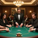 Players engaging in an intense poker game at 88xeng, showcasing strategy and excitement.