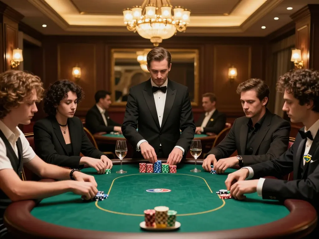 Players engaging in an intense poker game at 88xeng, showcasing strategy and excitement.