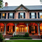 Renovated colonial home showcasing beautiful architecture in a vibrant garden setting for colonial home renovation.