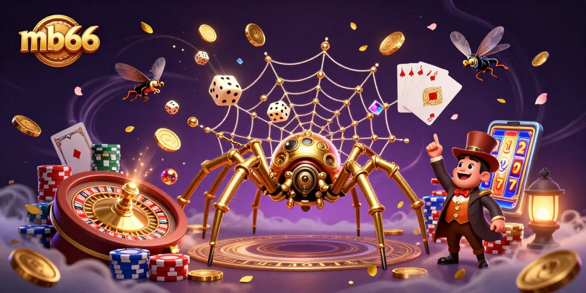 Engage in thrilling games at mb66 with 3D casino visuals, featuring steampunk elements.