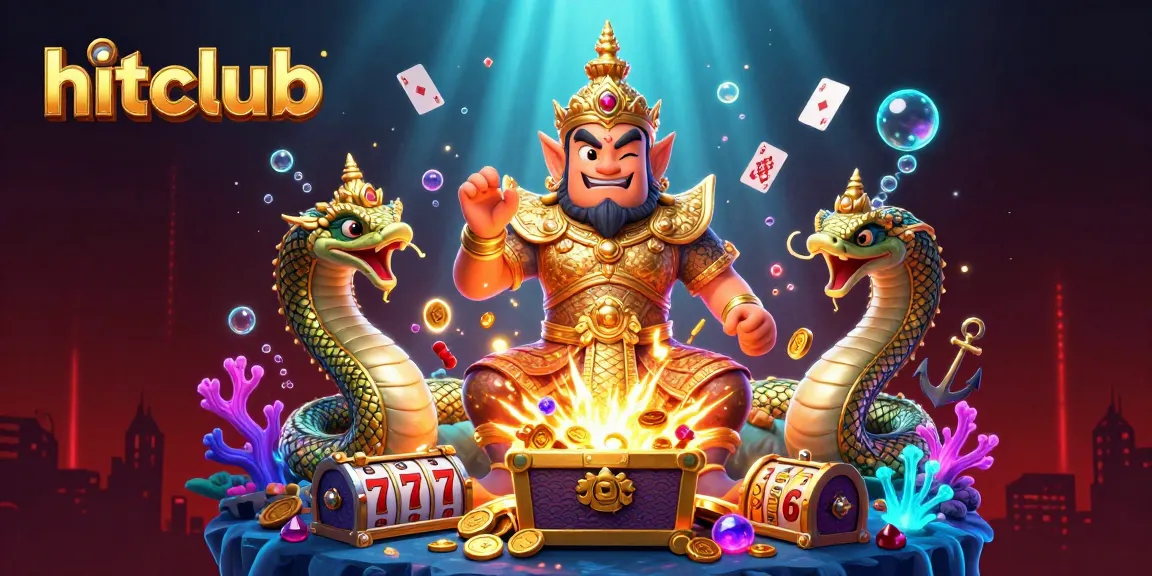 Experience thrilling gameplay at hitclub with vibrant 3D illustrations of fortune and excitement.