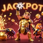 Cakhia offers vibrant casino experiences with a winning beetle character celebrating a jackpot theme.