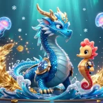 Join the excitement at AO88 casino, featuring an azure water dragon and vibrant jellyfish in a lively 3D scene.