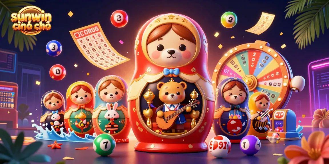Experience the thrill at sunwin chính chủ with colorful lottery balls, exciting game elements, and vibrant casino ambiance.